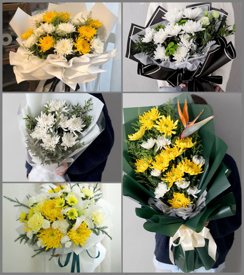 浙江省杭州萧山区坞里村白事花束代送
